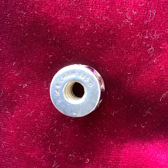 Chamilia charm, .925 sterling silver with Purple & Pink Swarovsky crystals - Picture 3 of 4